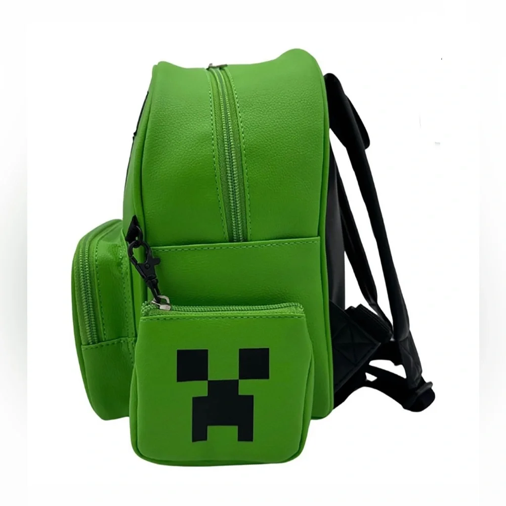 New Minecraft Backpack Faux Pebble Leather.